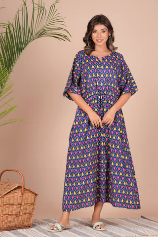 Cotton Printed Women Summer Nighty