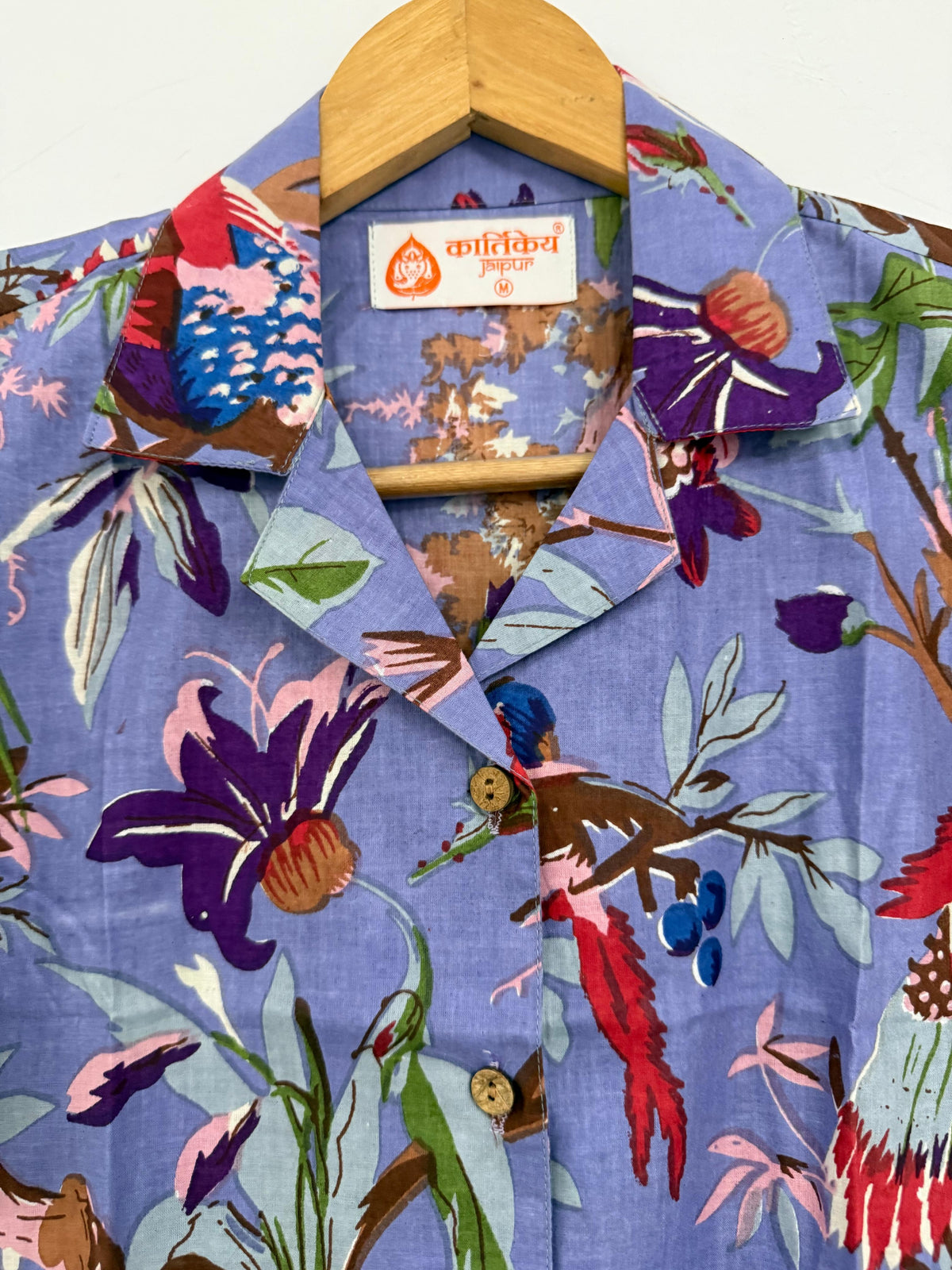 Jungle Print Crop Shirt for Women