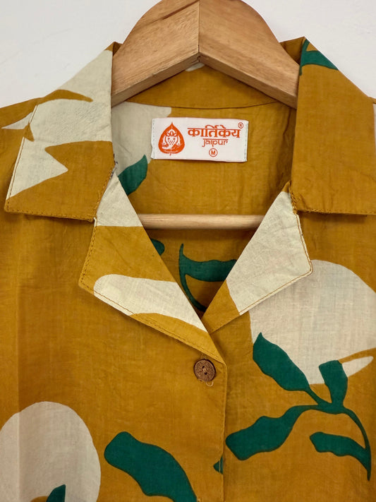 Kartikeya Jaipur Vintage Cropped Shirt for Women