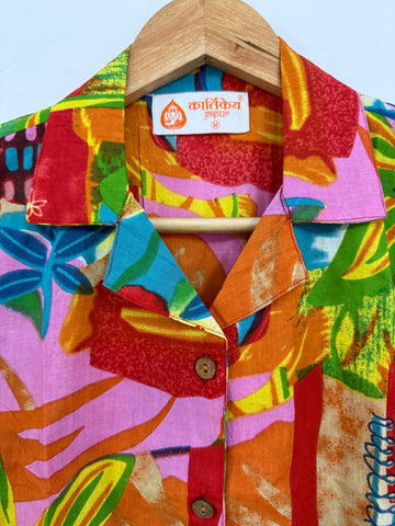 Designer Crop Shirt for Women By Kartikeya Jaipur