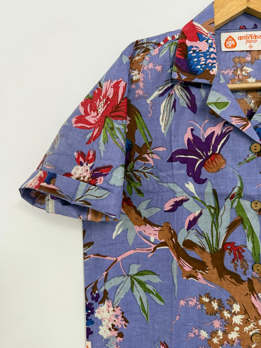 Jungle Print Crop Shirt for Women