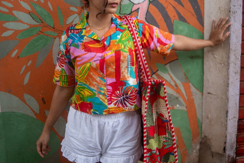 Designer Crop Shirt for Women By Kartikeya Jaipur