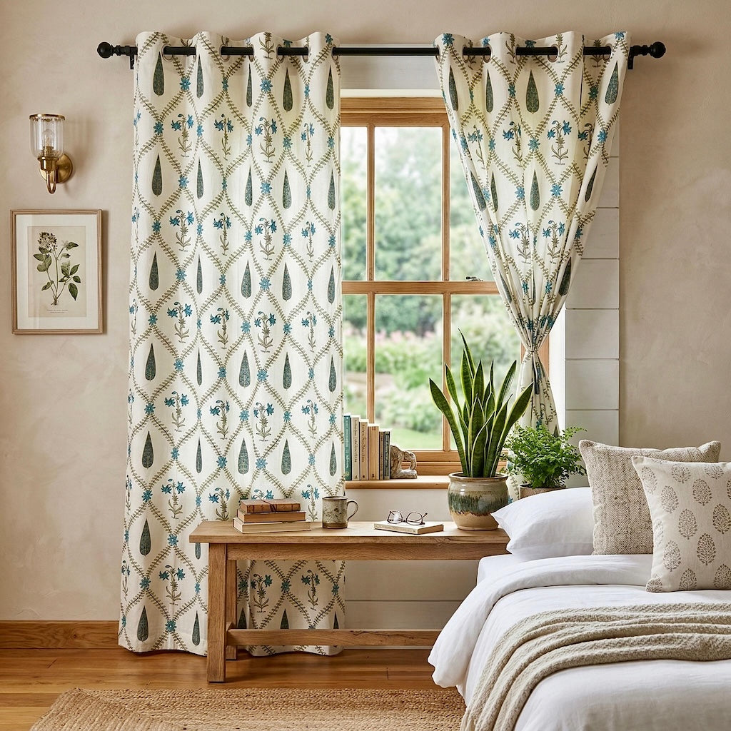 Block Printed Curtains