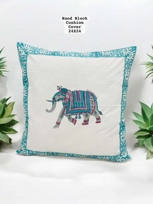 Hand Block Printed 100% Pure Cotton Cushion Covers