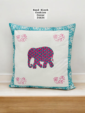 Hand Block Printed 100% Pure Cotton Cushion Covers