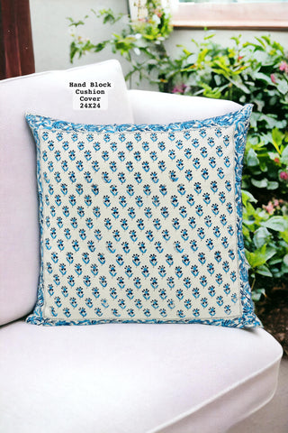 Hand Block Printed 100% Pure Cotton Cushion Covers