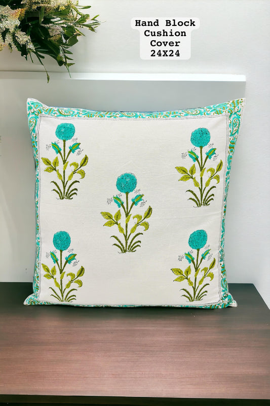 Hand Block Printed 100% Pure Cotton Cushion Covers