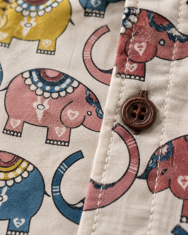 Kartikeya Jaipur Full Sleeve Elephant Print Men's Shirt