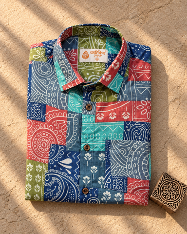 Colorful Stylish Designer Cotton Shirt for Men - Limited Edition