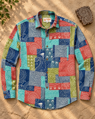 Colorful Stylish Designer Cotton Shirt for Men - Limited Edition