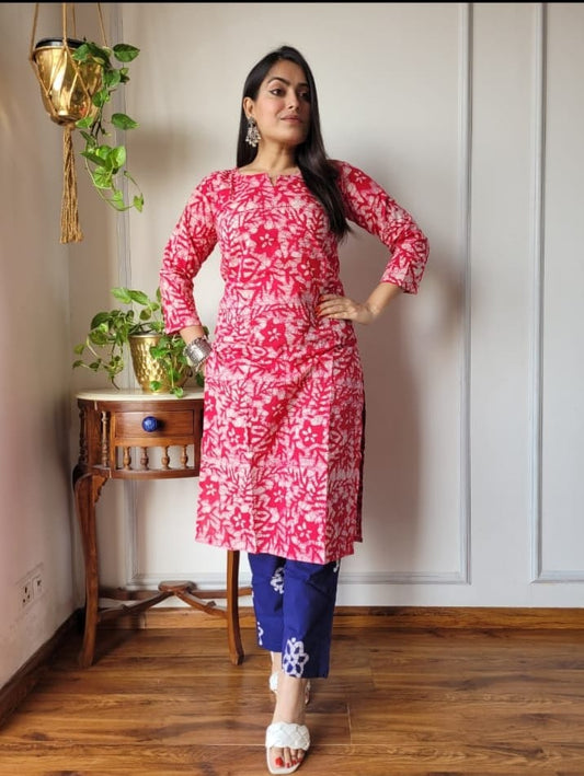 Women’s Cotton Kurti With Pant