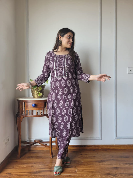 Women’s Cotton Kurti With Pant
