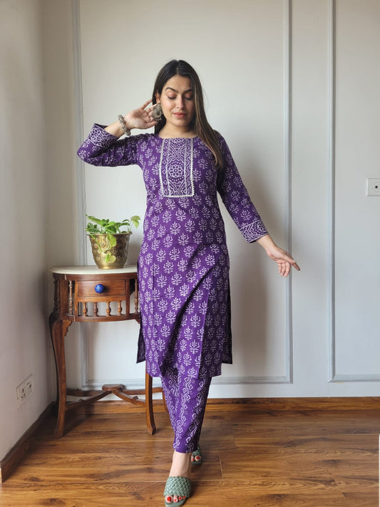 Women’s Cotton Kurti With Pant