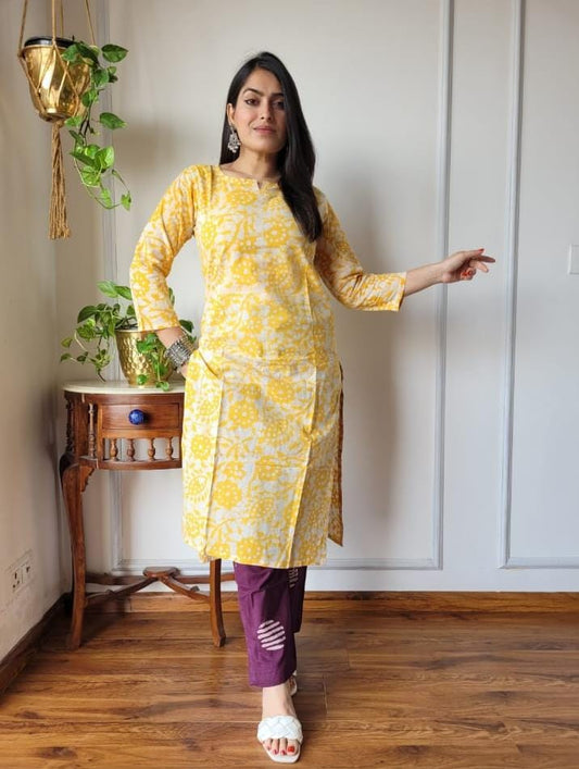 Women’s Cotton Kurti With Pant