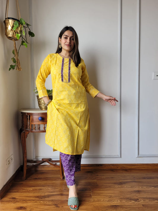 Women’s Cotton Kurti With Pant