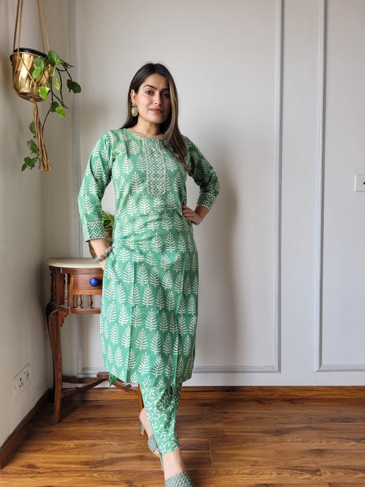 Women’s Cotton Kurti With Pant