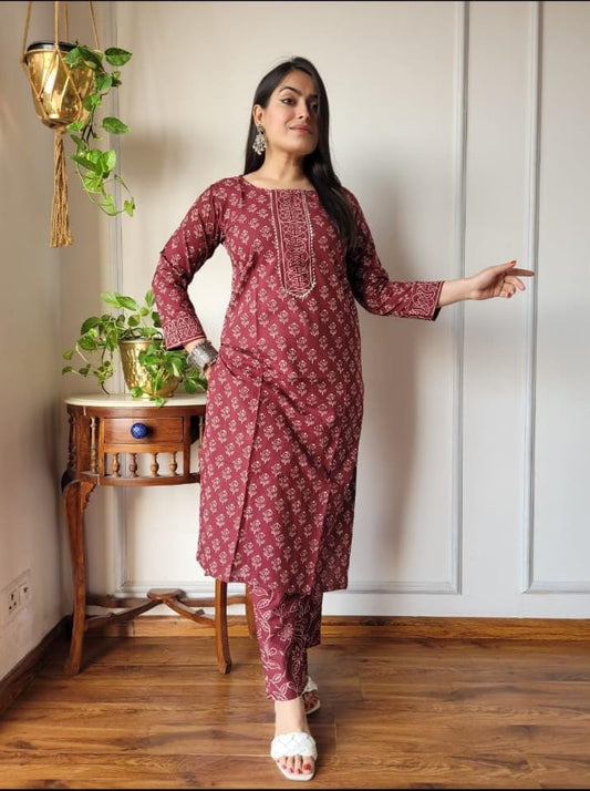 Women’s Cotton Kurti With Pant