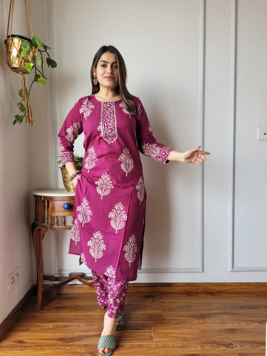 Women’s Cotton Kurti With Pant