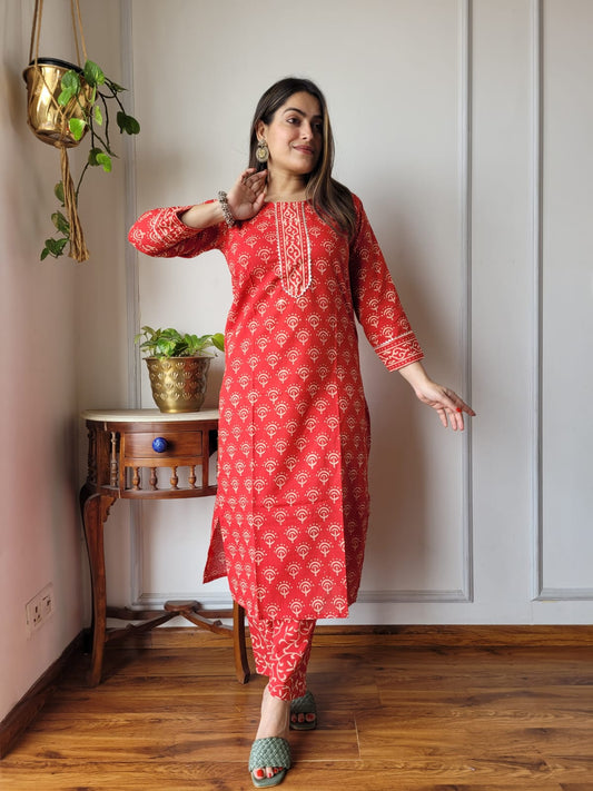 Women’s Cotton Kurti With Pant