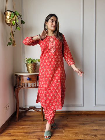 Women’s Cotton Kurti With Pant