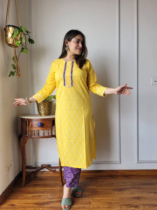 Women’s Cotton Kurti With Pant