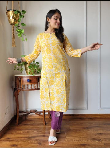Women’s Cotton Kurti With Pant