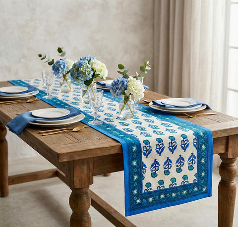 Jaipuri Printed Cotton Table Runner