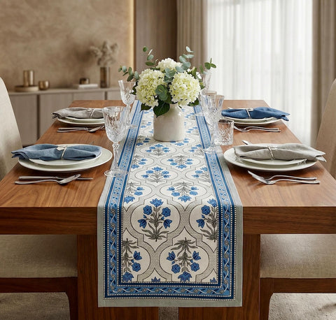 Jaipuri Printed Cotton Table Runner