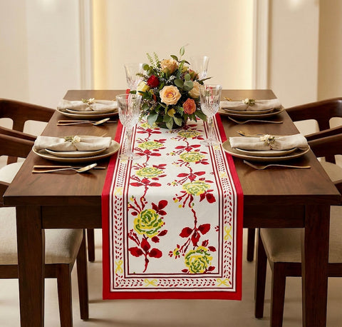 Jaipuri Printed Cotton Table Runner
