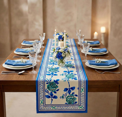 Jaipuri Printed Cotton Table Runner