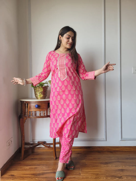 Women’s Cotton Kurti With Pant