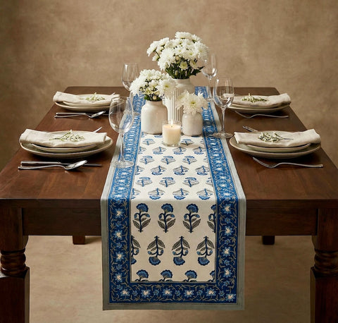 Jaipuri Printed Cotton Table Runner