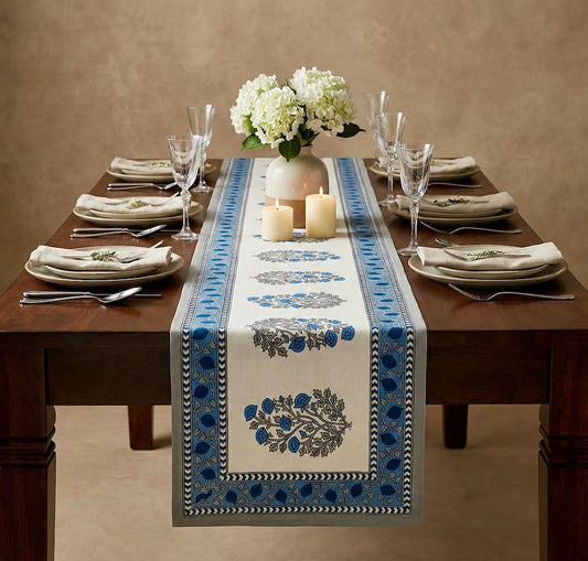 Jaipuri Printed Cotton Table Runner