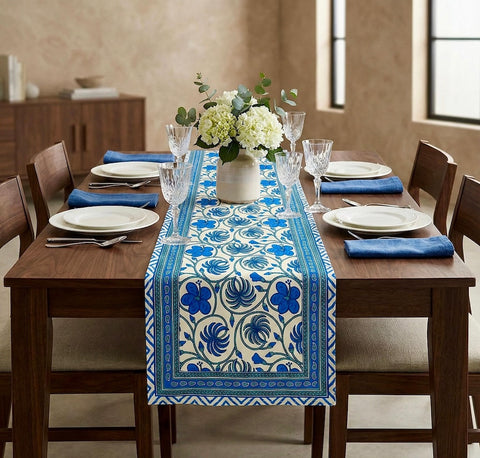 Jaipuri Printed Cotton Table Runner