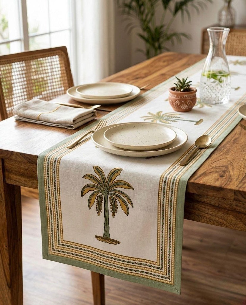 Jaipuri Printed Cotton Table Runner