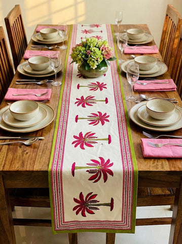 Jaipuri Printed Cotton Table Runner