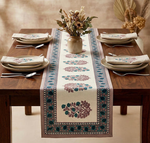 Jaipuri Printed Cotton Table Runner