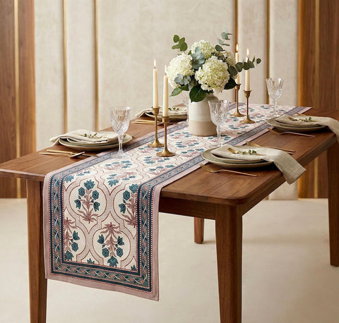Jaipuri Printed Cotton Table Runner