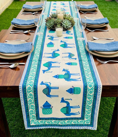 Jaipuri Printed Cotton Table Runner