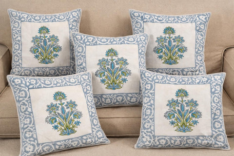 Hand Block Printed 100% Pure Cotton Cushion Covers ( 12*12 )