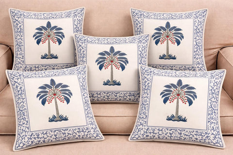 Hand Block Printed 100% Pure Cotton Cushion Covers ( 12*12 )