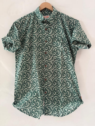 Floral Print Cotton Shirt for Men