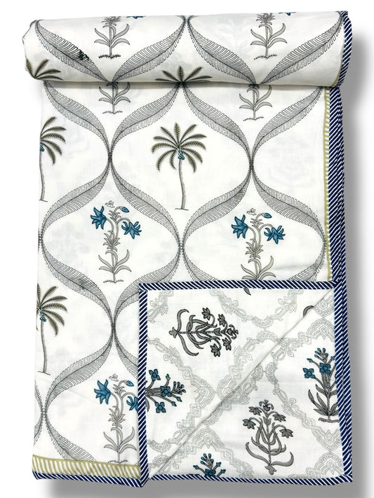 Hand Block Printed Jaipuri Quilts