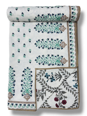 Hand Block Printed Jaipuri Quilts