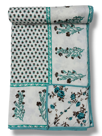 Hand Block Printed Jaipuri Quilts