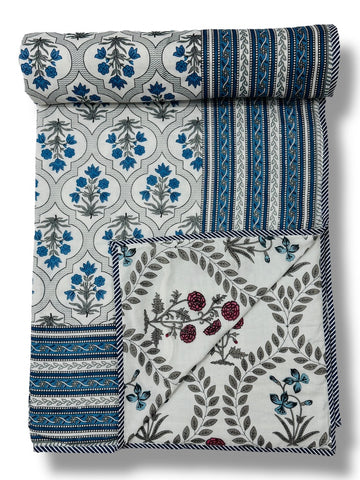 Hand Block Printed Jaipuri Quilts