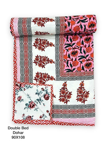 Hand Block Printed Jaipuri Quilts