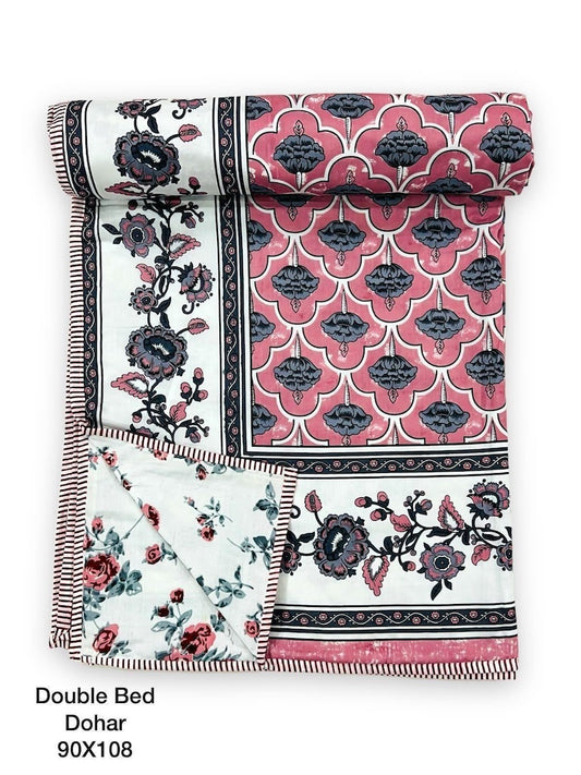 Hand Block Printed Jaipuri Quilts