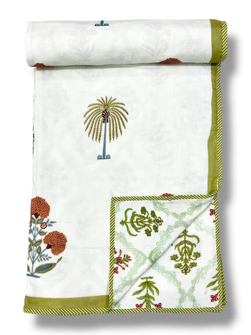 Hand Block Printed Jaipuri Quilts