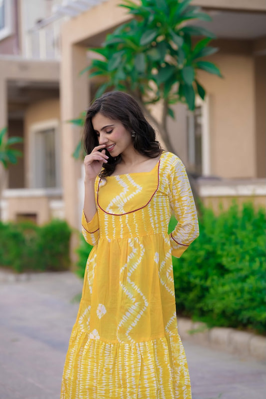 Handblock Printed cotton one piece